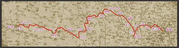 川藏北線示意圖 川藏北線示意圖