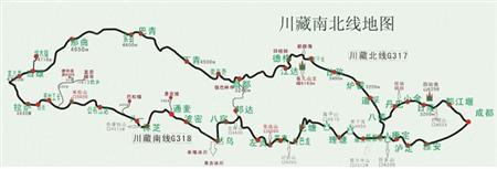 川藏北線地圖